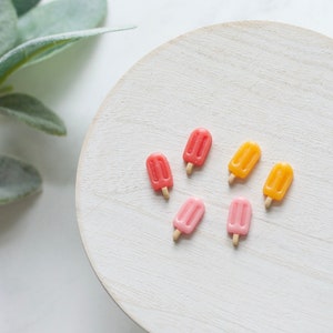 Popsicle Polymer Clay Stud Pack | Handmade Polymer Clay Summer Themed Earrings | Summertime Earrings | Ice Cream Polymer Clay Stud Earrings