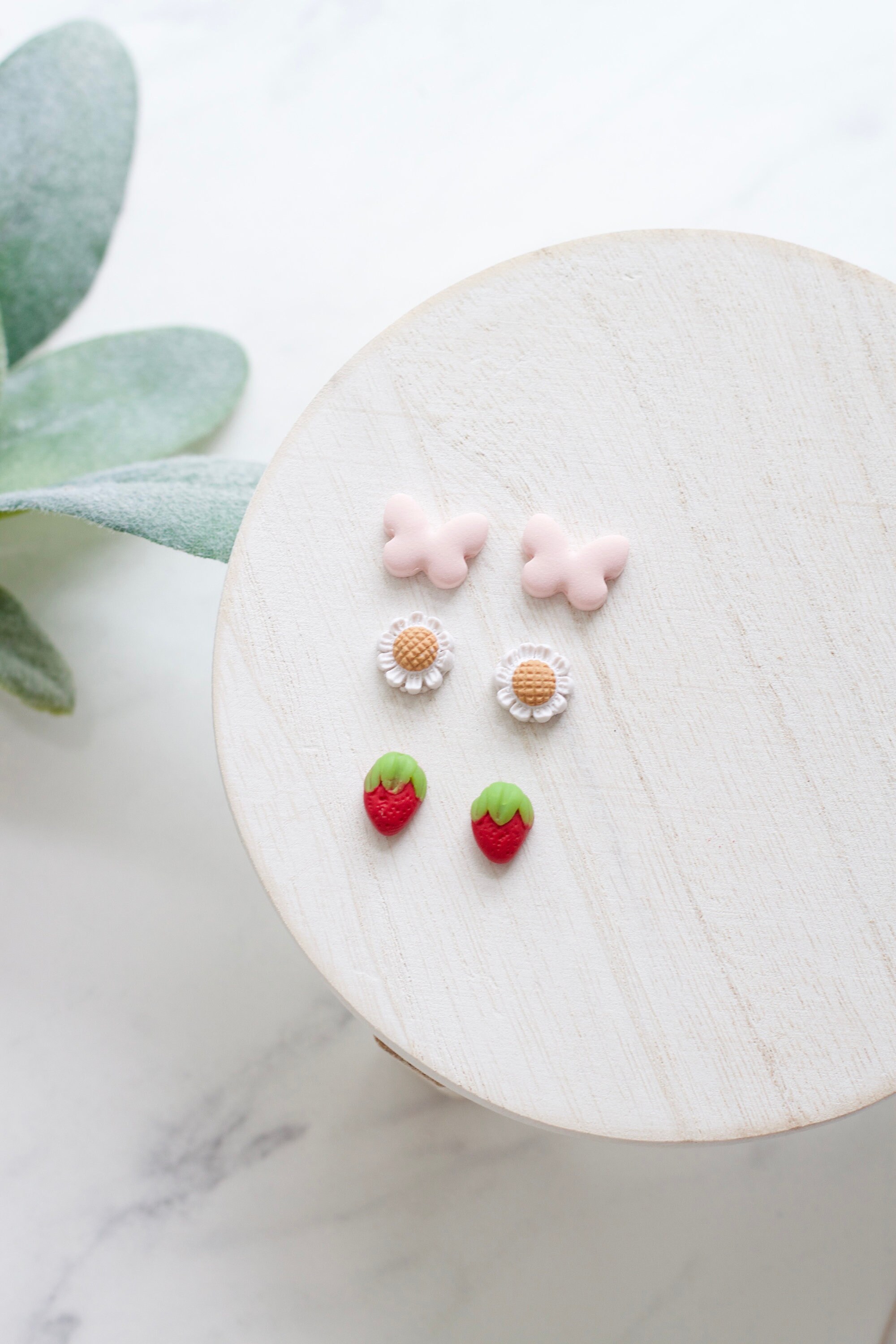 Spring Clay Earring Stud Pack | Handmade Polymer Clay Stud