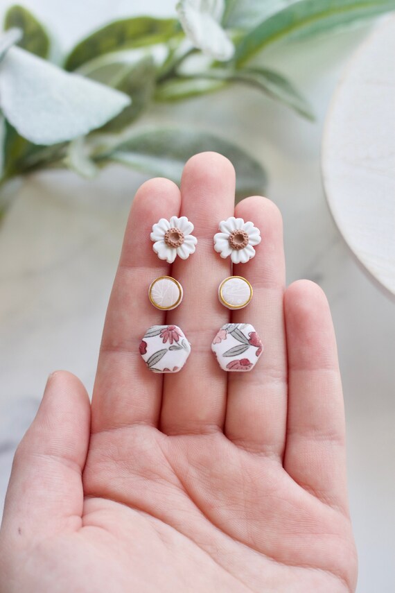Spring on sale clay earrings