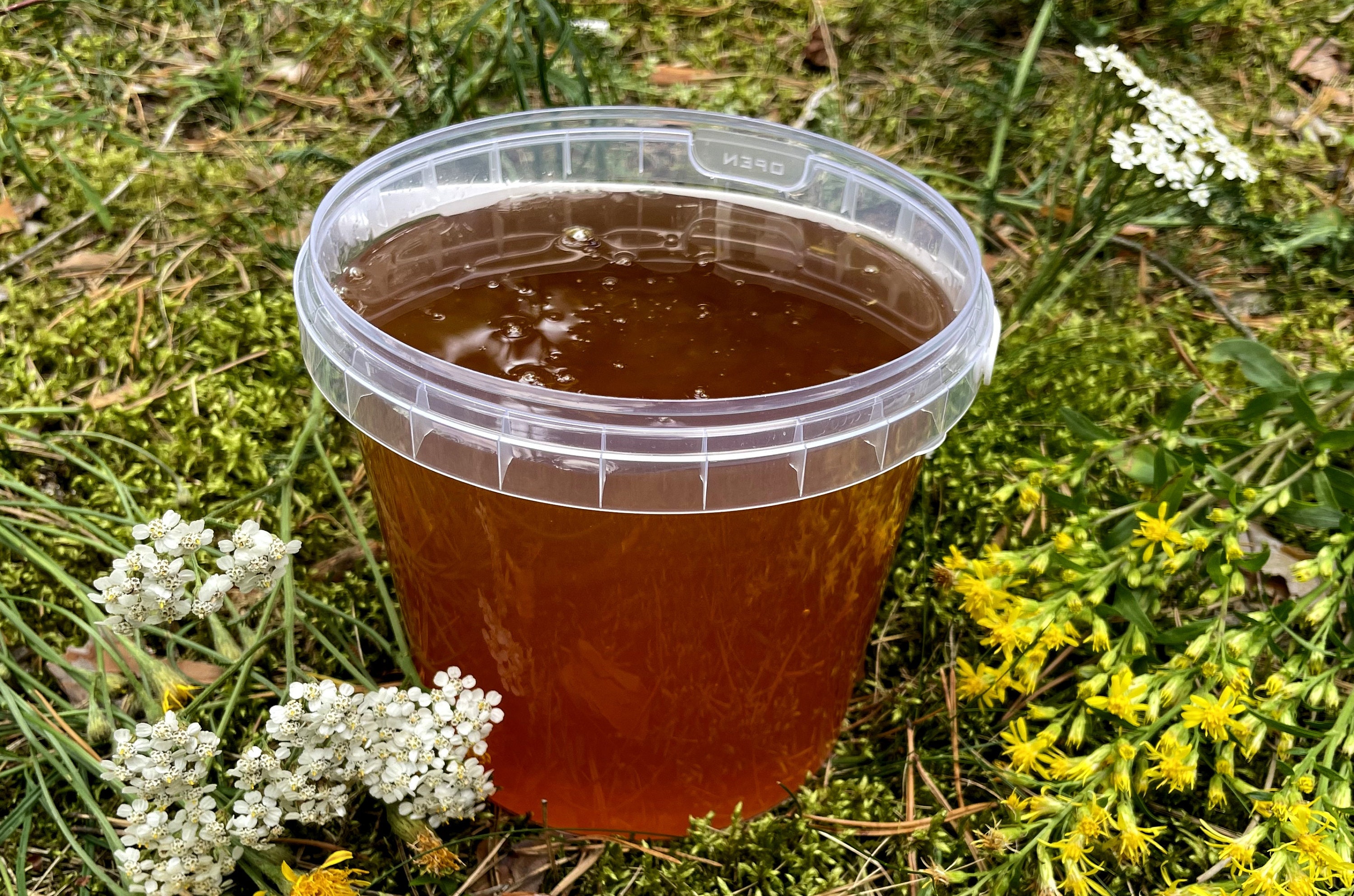 RAW HONEY 1,5kg/ 1L Natural 100% Pure Raw Organic Harvest 2024 High ...