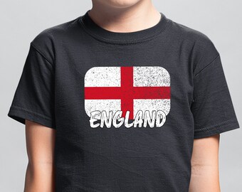 Camiseta St Georges Cross para niños, camiseta de Inglaterra para niños, regalos de rugby para niños