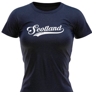Schottland seit 1873 Damen T-Shirt T-Shirt für Frauen, Schottland seit 1873 Damen T-Shirt, Landgeschenke für Sportveranstaltung