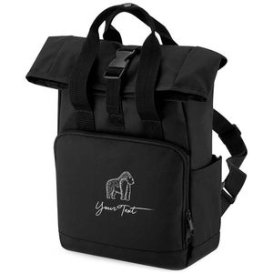 Gorilla Sketch Mini sac à dos à roulettes pour enfants, sac à dos Gorilla personnalisé, cadeaux pour tout-petits pour la rentrée scolaire