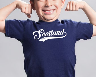 Maglietta da calcio per bambini Scozia, maglietta per ragazze Scozia dal 1873, regali di calcio per la nazione