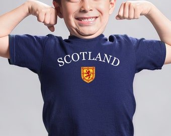 Scotland Football T shirt For Boys, Boys Scotland T Shirt, Football Gifts For Country