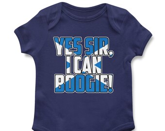 Yes Sir I Can Boogie Scotland Baby Babygrow, Schotland voetbal babyvest