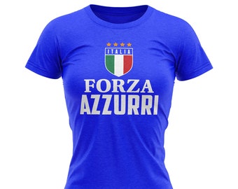 Personalised Retro Italy Italia Azzurri Style Kit Blue Football Shirt and Shorts for Boys and Girls Best Birthday Gift for Children and Playwear for 3 to 13 Year Old Kids