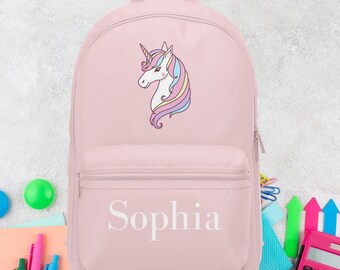 FANTAZIO kids’ Backpacks Red Unicorn Horse School bag weaving Bookbag FANTAZIO kids’ Backpacks Red Unicorn Horse School bag weaving Bookbag