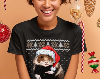 Hamster Christmas Tshirt, Hamster TShirt, Mens Womens Kids Christmas Tshirt, Hamster TShirt, Hamster Christmas Gift
