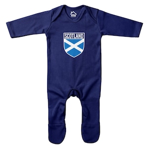 Schottland Flagge Abzeichen Retro Baby Jungen Strampler