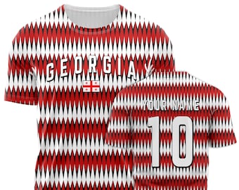 Camiseta personalizada de Georgia unisex, camiseta de fútbol de Georgia, camiseta de fútbol para él o ella