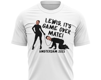 Gepersonaliseerde vrijgezellent-shirt, vrijgezellenshirt grappig idee, vrijgezellenfeest outfit zijn game over heren T-shirt, grappig vrijgezellenfeest