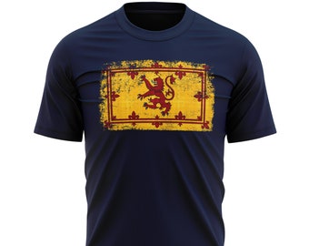 Scottish Coat Of Arms Flag T shirt For Men, Scotland Badge Mens T Shirt, Football Gifts For Country