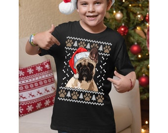 French bulldog Christmas Tshirt, French bulldog T Shirt, Mens Womens Kids Christmas Tshirt, Dog T shirt, Christmas Gift, French bulldog Gift
