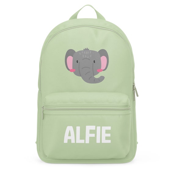 Personalised Elephant Face Mini Backpack for Kids Safari Animal