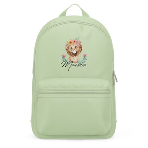 Mini sac à dos Lion mignon personnalisé pour les filles, sac à dos Lion mignon personnalisé pour les filles, cadeaux pour enfants pour la rentrée scolaire