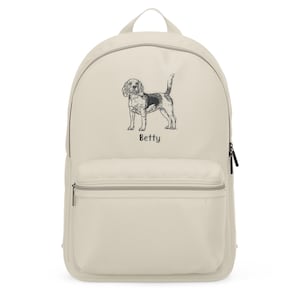 Customised Pet Embroidered Sketch Bag, Minimalist Pet Sketch Backpack, Pet Memory Keepsake for Kids, Personalised Thread Portrait Backpack
