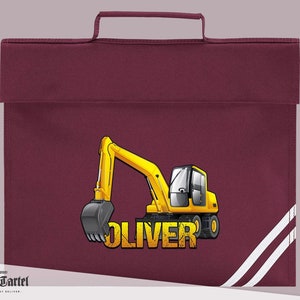 Cartable Digger personnalisé, cartable personnalisé, cadeau parfait pour une rentrée des classes, cartable prénom personnalisé, porte-livre, cadeau Digger