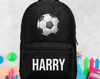 Kids Bag Personalised Backpack Rucksack Add Name Boy Girl Sport Football Soccer 