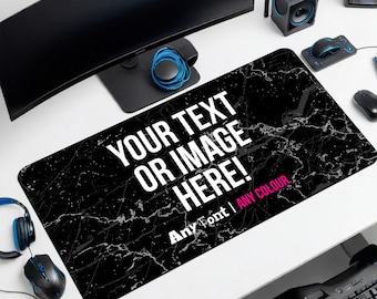 Custom Printed Large Mouse Mat For Home, Custom Gaming mouse mat, Personalised Desk Mat, personalised Mouse mat, Gaming gifts For Him or Her