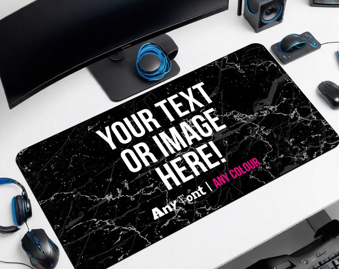 Custom Printed Large Mouse Mat For Home, Custom Gaming mouse mat, Personalised Desk Mat, personalised Mouse mat, Gaming gifts For Him or Her