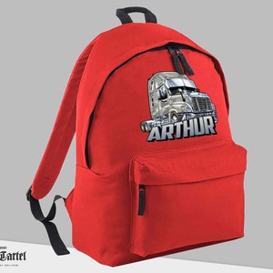Sac à dos de camion personnalisé, sac d’école personnalisé, sac à dos personnalisé, sac à dos enfant, sac à dos garçons, sac à dos enfants, sac à dos camion