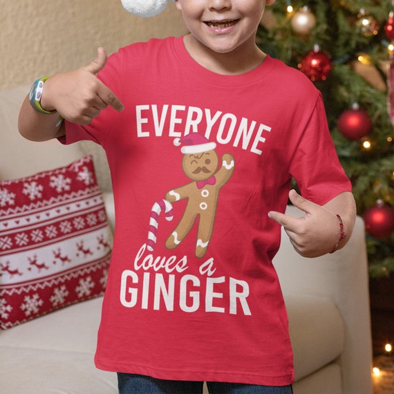 Iedereen houdt van een gember grappige kerst TShirt Kinderen Kids