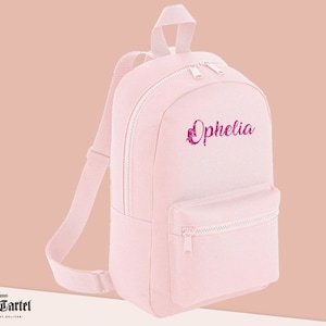 Sac à dos avec prénom scintillant, cartable personnalisé, sac à dos personnalisé pour enfant, rentrée des classes, sac de chambre d'enfant, mini sac à dos, sac préscolaire