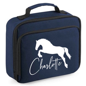 Sac à lunch personnalisé Horse Jumping pour filles