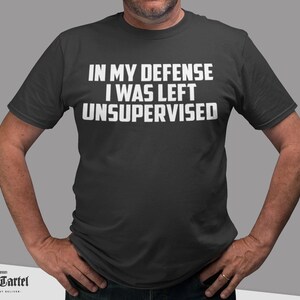 In My Defence t shirt , Fathers Day Gifts, Funny T shirt, Funny Tshirt, Funny tshirts for men, Birthday T Shirt Gifts Graphic Novelty Top