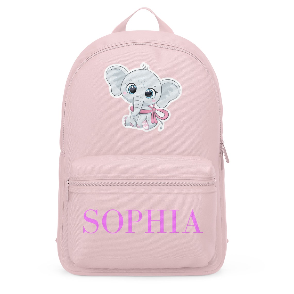 Personalised Elephant Backpack Kids Personalised Backpack Etsy
