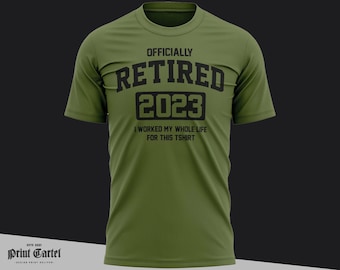 Officially Retired 2026 Funny T Shirt for Men, Retirement Gifts for Him Mens Novelty Gift Wife Tee Top Tshirt, Retirement Present