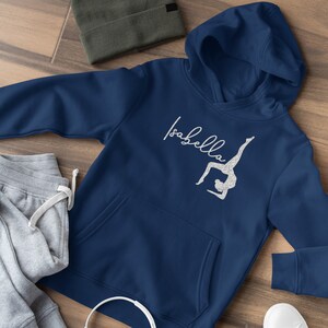 Sweat à Capuche Personnalisé Avec Miroir Pour Filles - Danse, Ballet, Gymnastique, Coton/polyester, Taille Ajustable