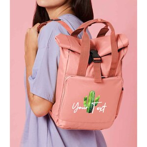 Cactus Sketch Mini sac à dos à roulettes pour enfants, sac à dos Cactus personnalisé, cadeaux pour tout-petits pour la rentrée scolaire