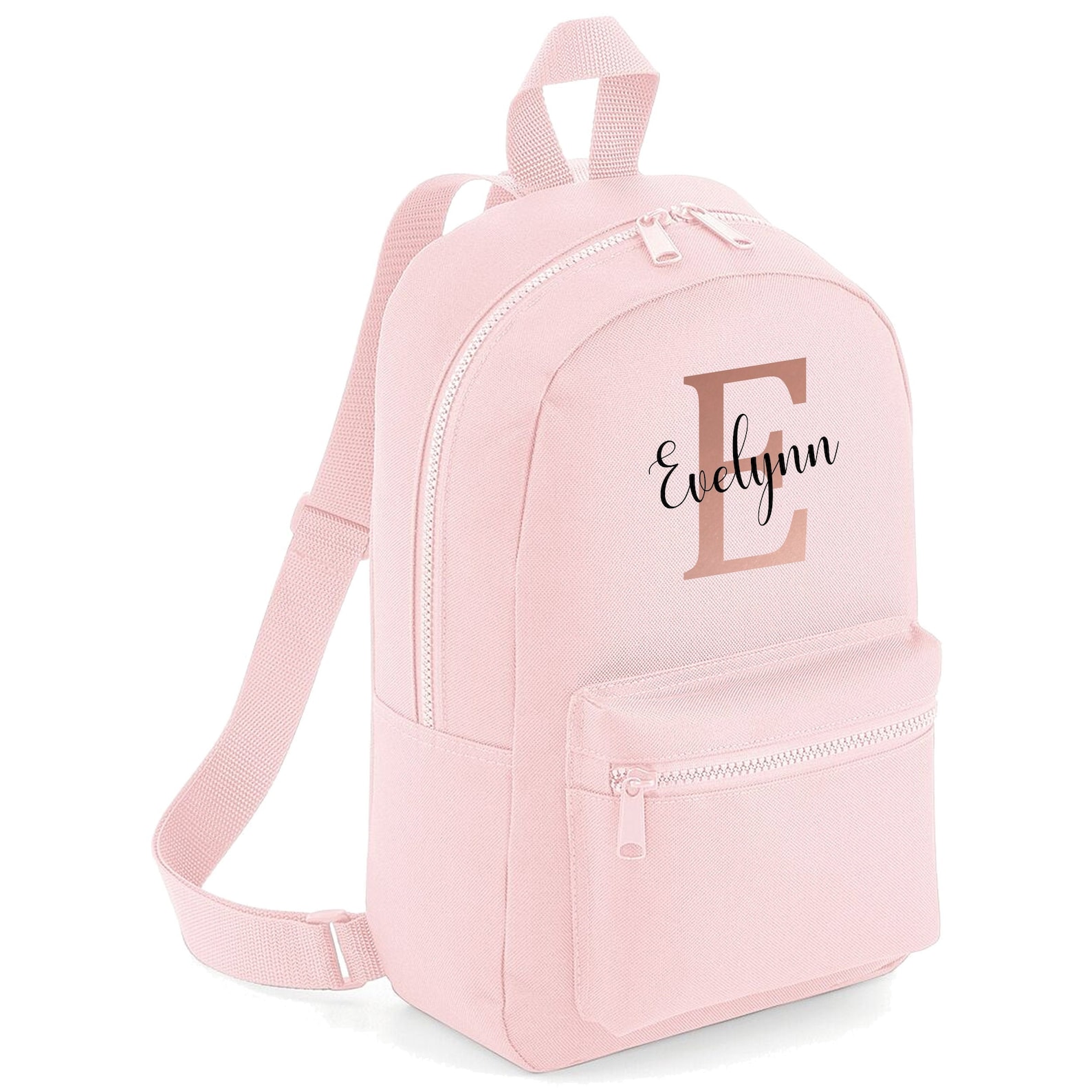 Personalised School Bag With Name and Initial Kids Etsy