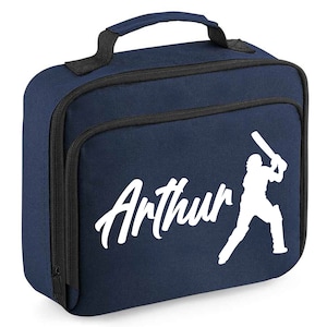 Sac à lunch joueur de cricket personnalisé pour enfants