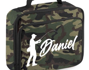 Personalised Fishing Lunch Bag  Kids