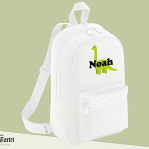 Personalised Dinosaur Backpack, Kids Personalised Backpack, Back to School, Nursery Bag, Mini Backpack, Dinosaur School Bag, Dinosaur Gifts