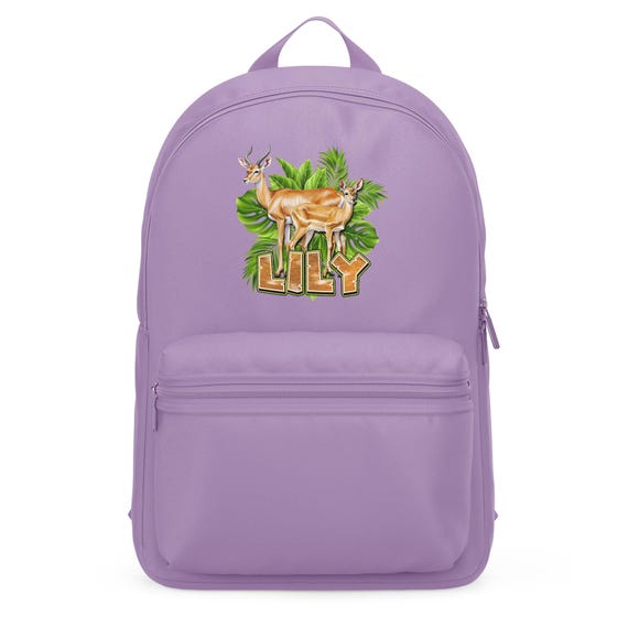 Kids Customised Safari Gazelle Design Mini Backpack, Fawn Design