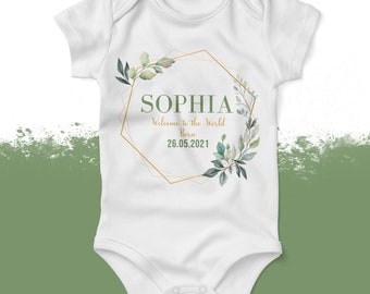 Personalised Announcement Babygrow, Personalised Baby Grow, Personalised Baby Vest Bodysuit, New Born Gift, New baby Gift, Baby Shower Gift