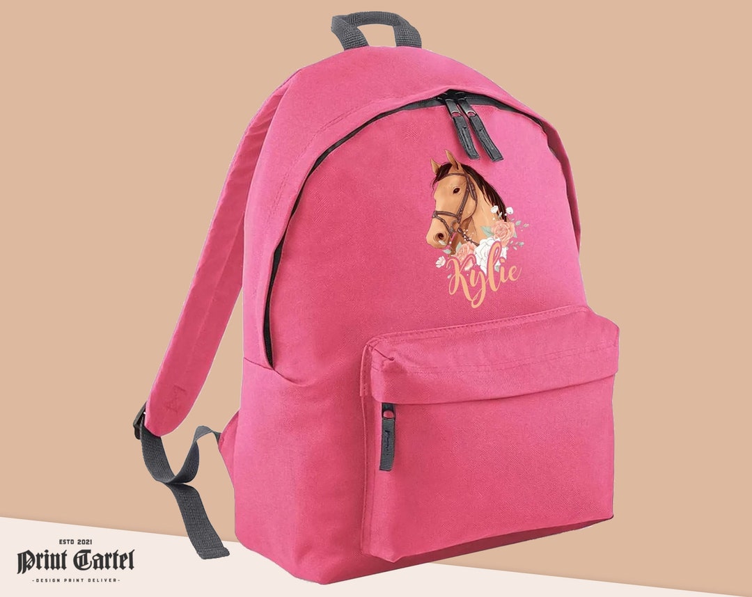Personalised Horse Backpack, Personalised School Bag, Personalised