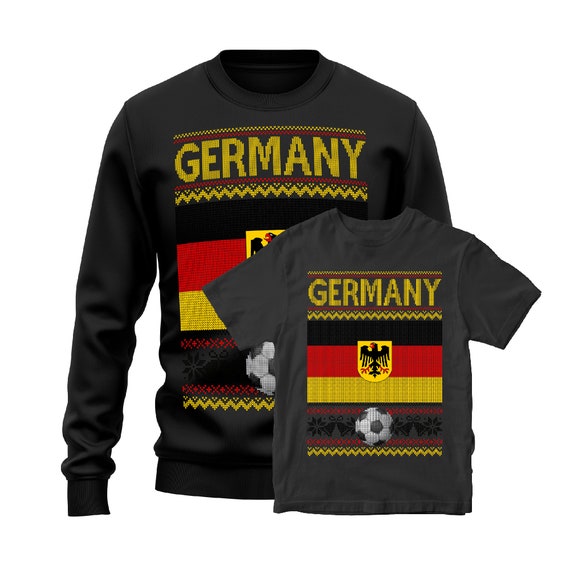 Germany Christmas Jumper, Deutschland Football Christmas Tshirt