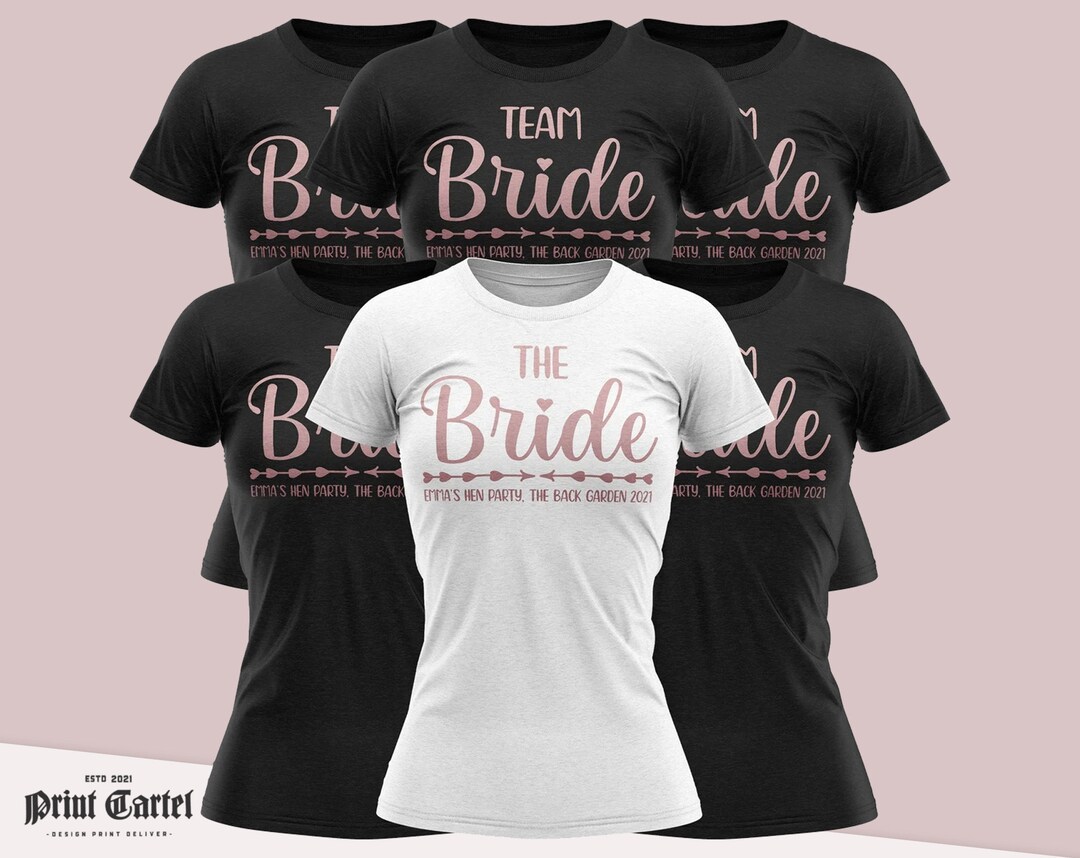 Personalised Hen Party T Shirts, Hen Party Shirts, Custom T Shirt, Bachelorette Party Shirts