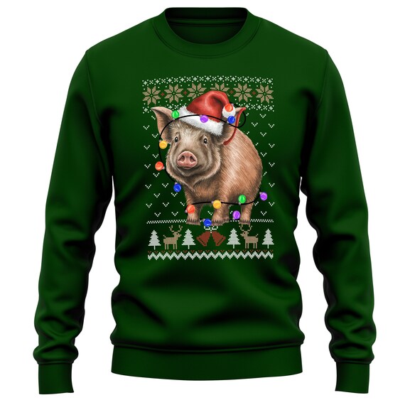 Sweatshirt Cochon D'Inde Joyeux Noël - T-shirt Drôle Arbre De Noël Pour Amoureux Des Animaux