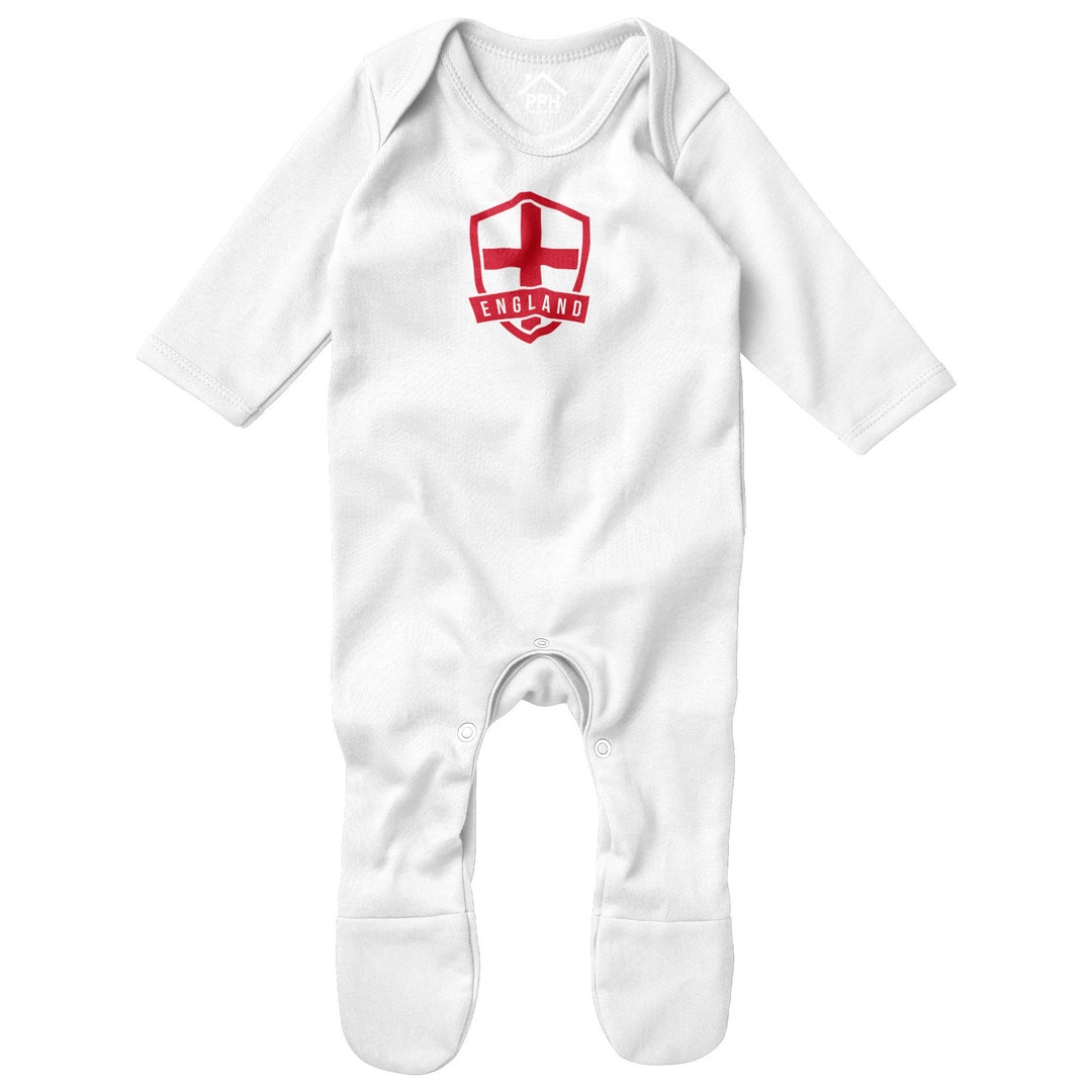 Boy Baby Rugby Rompers England Badge Romper Suit, Sleepsuit for Babies Sleep Suit Baby Grow ...