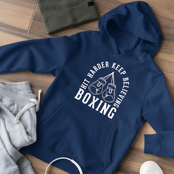 Boxing Hoodie Boxing Gifts for Boys Train Box Sweatshirt Girls Funny Birthday Etsy New Zealand