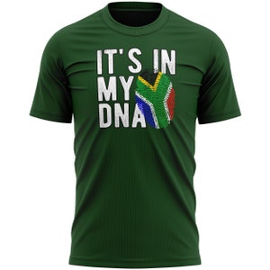 South Africa Flag DNA T Shirt For Men, South Africa Flag Mens T Shirt, Him Gifts For Sports Event
