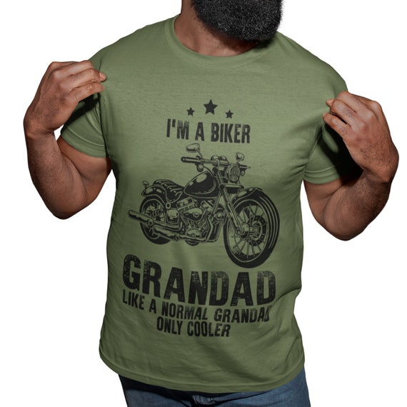 biker grandad tshirt