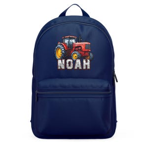 Customised Tractor Boys Mini Backpack, Farming Design Bags, Personalised Tractor with Name, Nursery Gift Back to School Bags, 3D School Bags