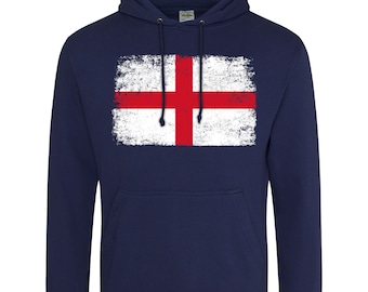 Sudadera con capucha con bandera de Inglaterra para hombre